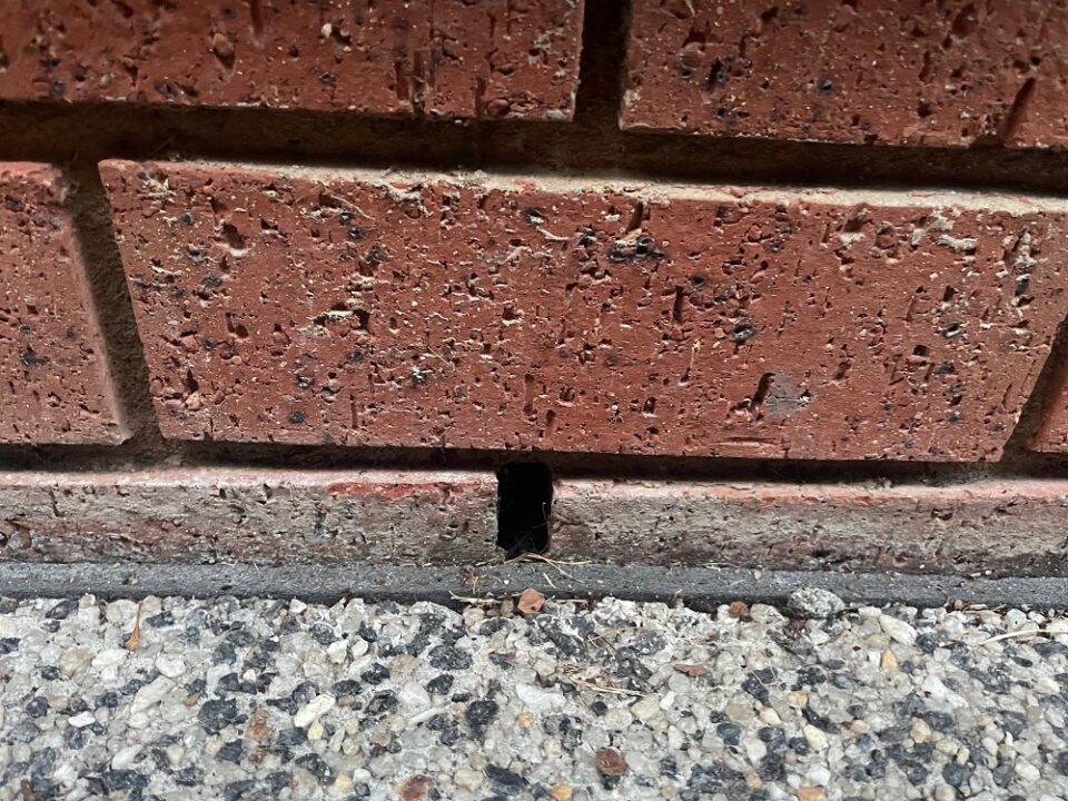 Weep holes